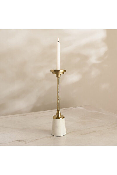 Home Box حامل شموع عمودي مزخرف من كاسا فيرو - 10×10×40 سم