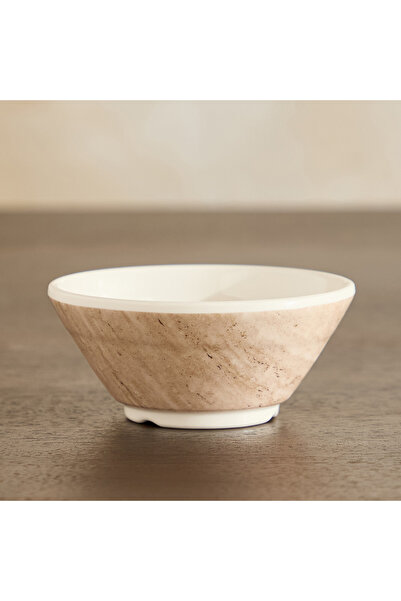 Home Box وعاء غمس من حجر الترافرتين - 9.5 سم