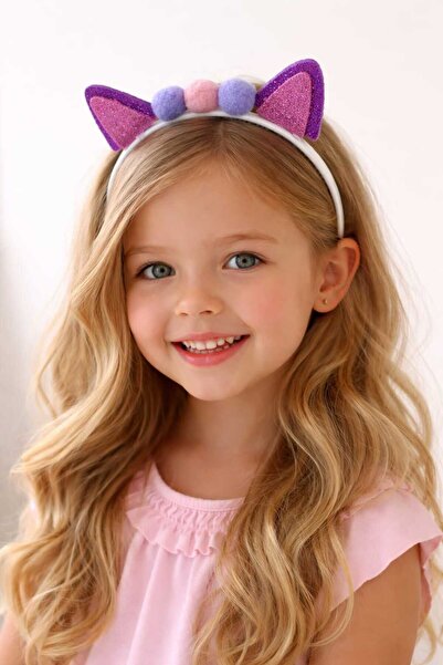 DOĞALYA Girl's Cat Ear Crown