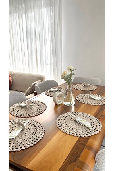 MonaCe Collection El Örgüsü 6 Kişilik Supla Takımı 6+6