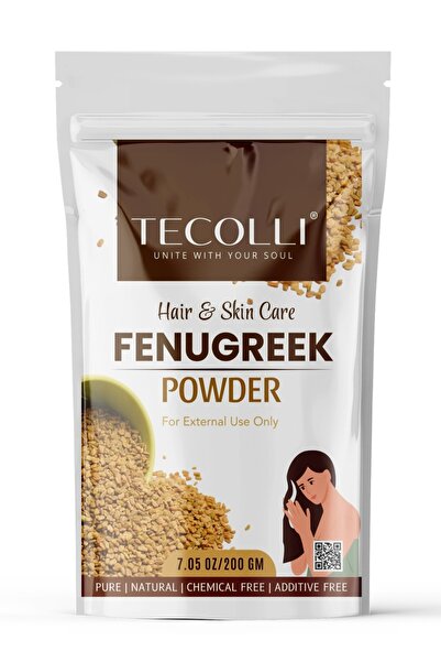TECOLLI Fenugreek Powder (Methi) 200 gm | Pure & Natural Herbal Powder for Ha...