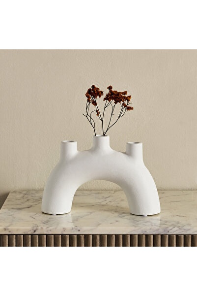 Home Box مزهرية سيراميك مزخرفة من أودري إيدن - 36 × 6.5 × 7.5 سم