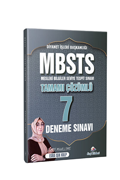 Dizgi Kitap 2026 DİB MBSTS Tamamı Çözümlü 7 Deneme Sınavı Esra Işık Kulp Zari...