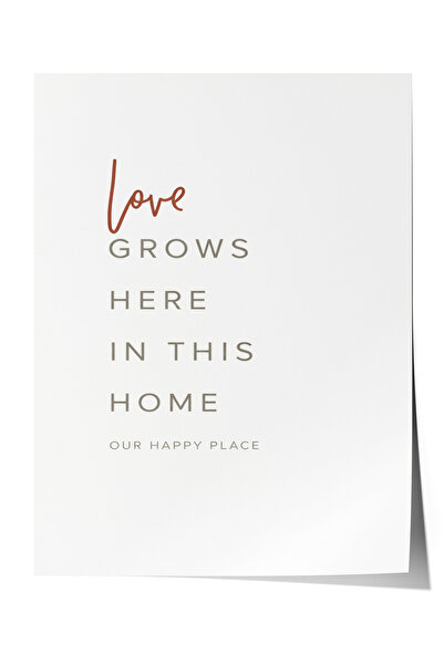 Zestia Poster cu tipografie minimalistă pentru decorul salonului