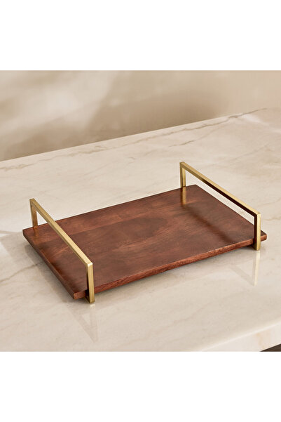 Home Box صينية ديكور من كاسا فيرو بمقبض - 43×30×9 سم