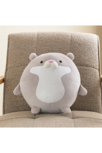 Home Box Centaur Round Otter Shaped Cushion - 37x27x26 cm