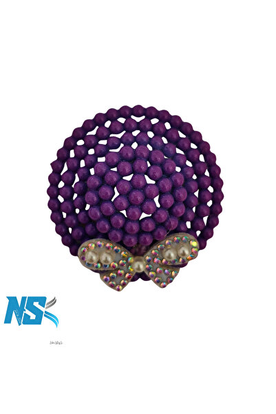 Nsk Textile Boutique مشبك شعر بتفاصيل من اللؤلؤ - إكسسوار شعر أنيق للأطفال مر...
