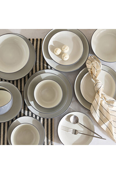 Home Box طقم عشاء إليجينزا مكون من 16 قطعة - يكفي 4 أشخاص