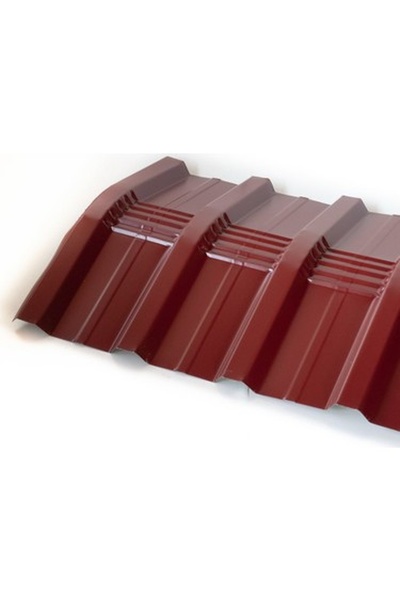 LİNKA İNŞAAT Trapez çatı mahya 20 x 20 x 200 bordo renk omuzluk
