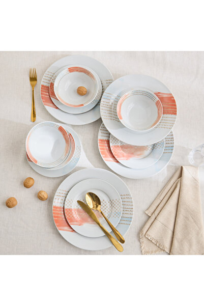 Home Box Premia 12-Piece Porcelain Dinner Set - Serves 4