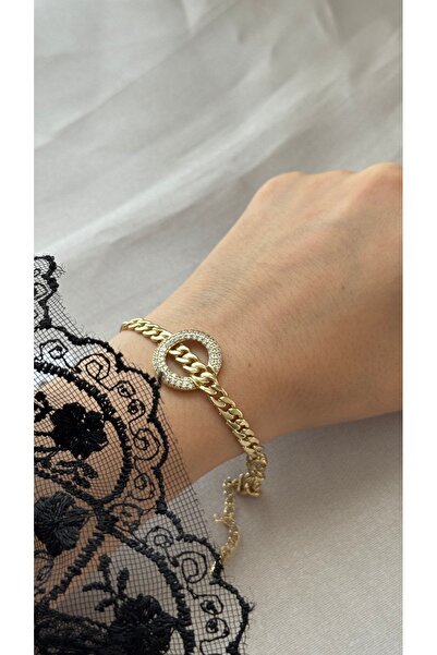 sahidesignatelier سوار Xuping Gold Su Yolu الأنيق للنساء مع أحجار كريمة