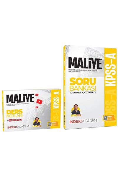 İndeks Akademi İndeks Akademi 2025 KPSS A Grubu Maliye Video Ders Notları + S...
