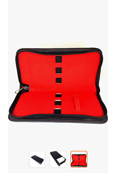 kozmetikist manikür çantası siyah lüx