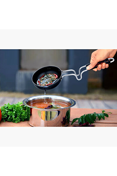 Home Box Ferric Wrought Iron Tempering Pan - 11.5 cm