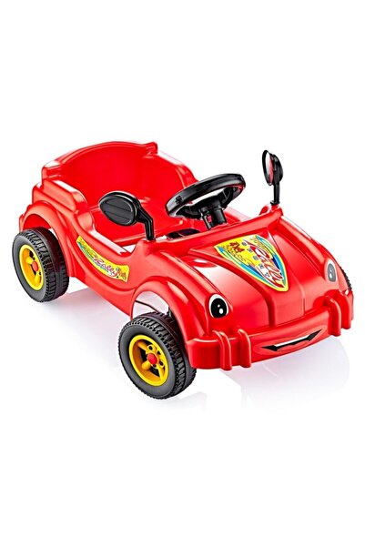 FeyzaDesign Kırmızı Renkli Güçlü Pedallı Çocuk Araba Hızlı ve Eğlenceli Oyun ...
