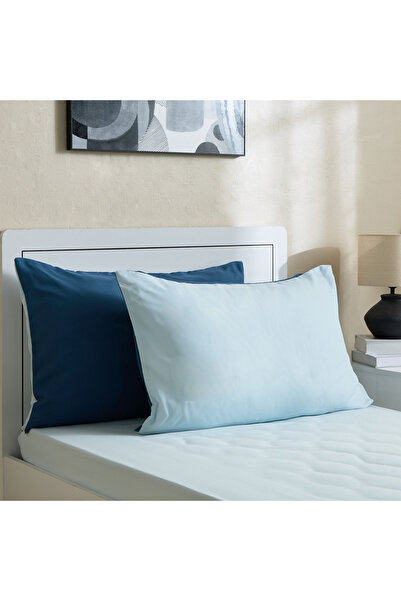 Home Box Flipzy 2-Piece Reversible Microfibre Pillow Cover Set - 50x75 cm