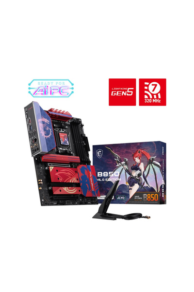 MSI B850 MLG EDITION AM5 DDR5 8400(Overclock)MHz ATX Gaming(Oyuncu) Anakart
