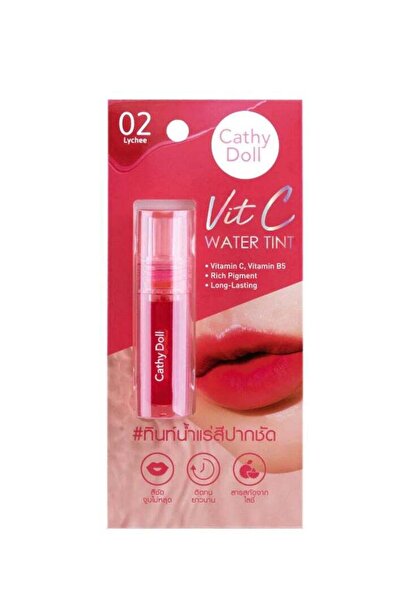 Cathy Doll Vit C Water Tint - Long-Lasting Lychee Lip & Cheek Tint with Vitam...