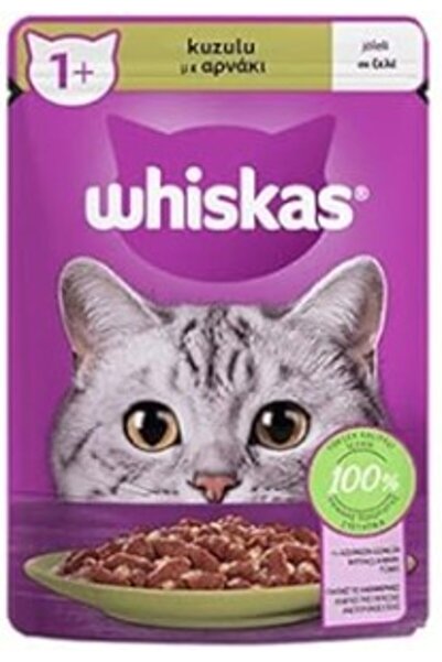 Whiskas Pouch Jöle İçinde Kuzulu Yetişkin Kedi Konservesi 85 Gr Tekli Paket