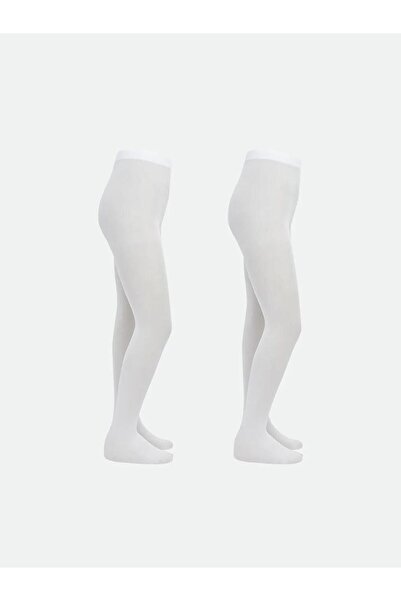 LC Waikiki Chiloți albi de bază subțiri pentru fete, pachet de 2 (S6)