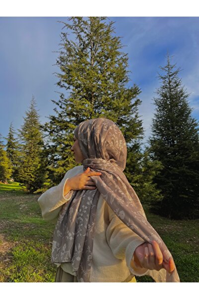 BERMİRA Çiçekli Pamuk Soft Şal