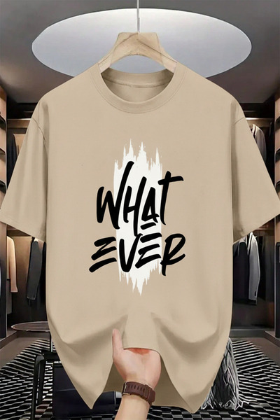 EFFRENATU What Ever Printed Unisex Printed Combed Cotton T-Shirt