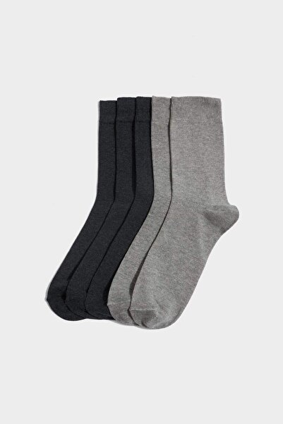 DeFacto Women's 5-Pack Cotton Long Socks G3581Axns