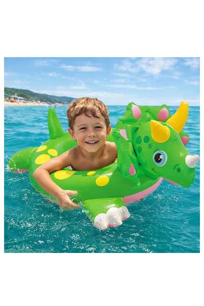 direkstoktan Çocuklar İçin Şişme Deniz Simidi Yeşil Ejderha / Dragon Swim Ring