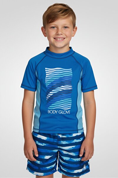 Body Glove Kids Boy 2 Pieces Rashguard And Board Shorts Set, Multicolor