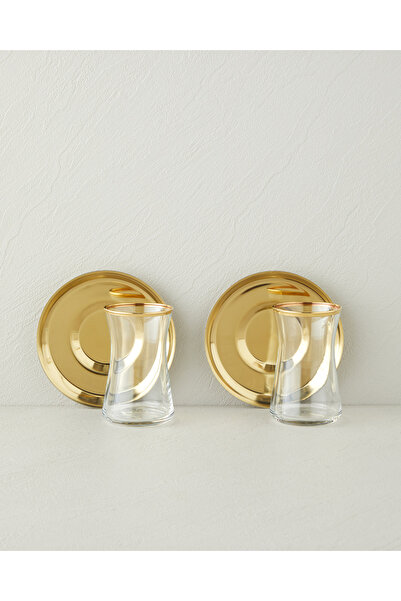 English Home Elise Çelik 4 Parça 2 Kişilik Çay Seti 170 ml Gold