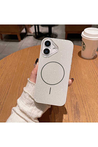 EDELFU متوافق مع iPhone 17 - غطاء حماية من السيليكون بتصميم لامع وفضي متوافق ...