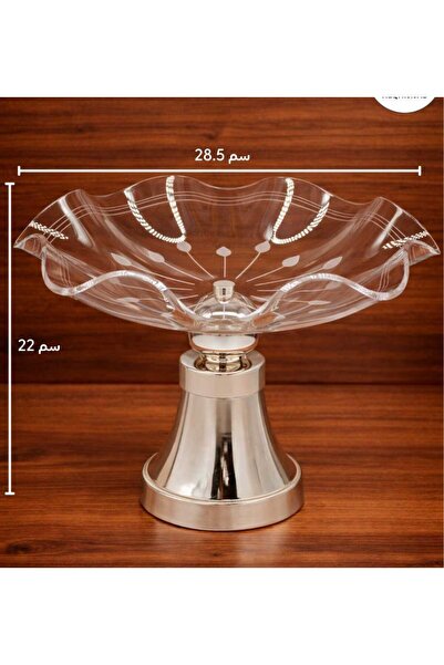Generic Glass serving dish with a high base (modern dessert and fruit stand)