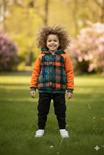 SONGÜLBERİK Children's Hooded Fleece Jacket (Unisex)