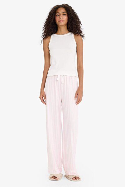 DeFacto Regular Fit Striped Long Pajama Bottoms F6990Ax25Au