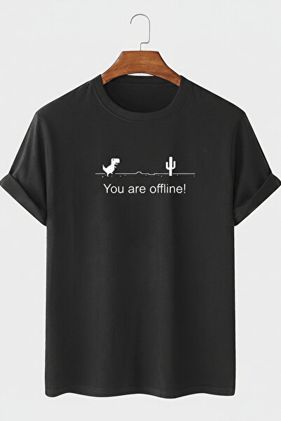 EFFRENATU You Are Offline B Printed Unisex B Printed Combed Cotton T-Shirt