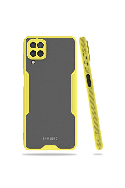 Najmaddin حافظة سامسونج جالاكسي A22 سيليكون بلاتينيوم - أصفر