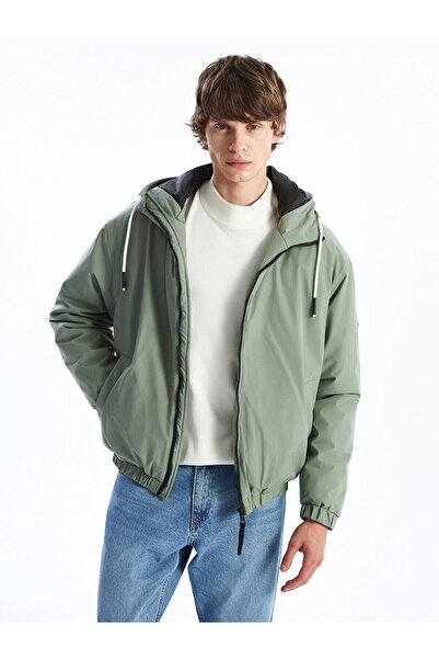 LC Waikiki معطف رجالي متوسط ​​السماكة بغطاء للرأس من Peak New Season مريح