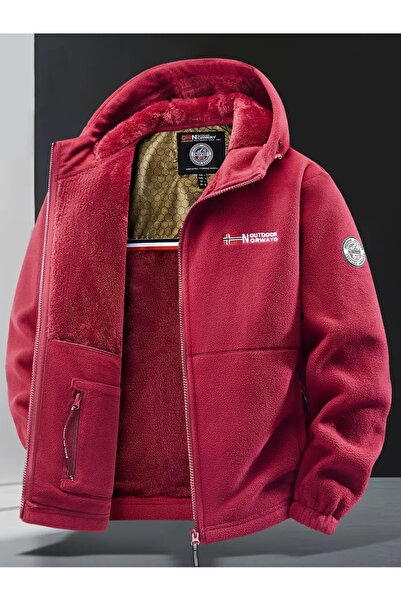 Norway Outdoor Çift Katlı İçi Kürklü Polar Hoddie