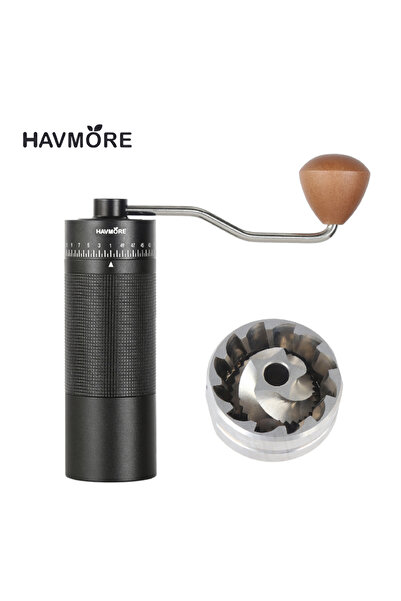 Choice مطحنة قهوة يدوية احترافية مطورة من طراز Black-G16s، هيكل معدني بالكامل...