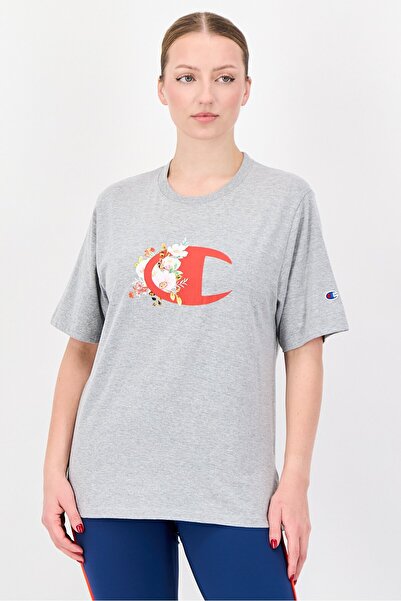 Champion Women Sportswear Fit Short Sleeve Outdoor T-Shirt, Grey