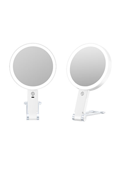 Arabest Travel Makeup Mirror with Lights,10X Travel Magnifying Mirror,3 Color...