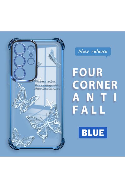 quırkshıeld Samsung Galaxy S23 Ultra Compatible Transparent Four-Corner Silic...