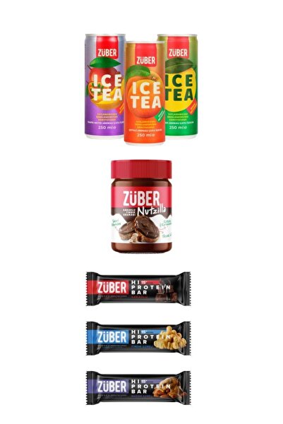 Züber Dating Package - Nutzilla X1, Hi Protein Bar X3, Ice Tea X3 (Lemon, Pea...