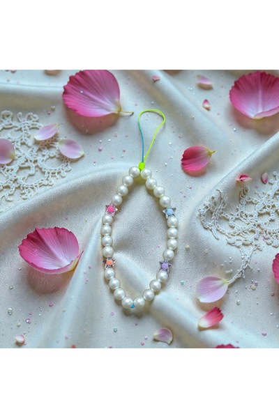 feyza collection حلية هاتف كبيرة على شكل نجمة شفافة مع حبل وحزام