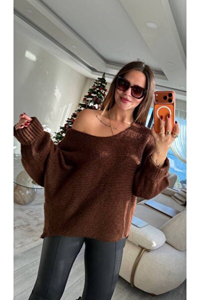 IŞILDA FASHION Pulover casual din tricotaj Kayıkyaka