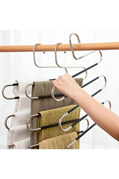 Arabest Space Saving Non-Slip 3 Pack S-Shape Trousers Hangers for Pants, Jean...