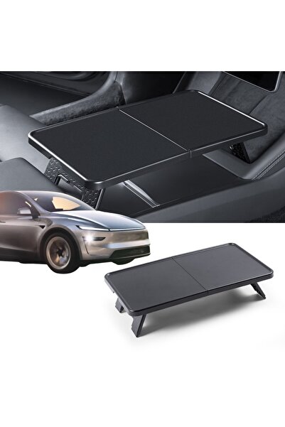 TESLA Juniper Ön Orta Konsol Çok Amaçlı Katlanır Masa - Siyah