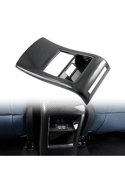 BYD Atto 3 Rear Air Vent Panel Frame - Abs Carbon Finish - Black