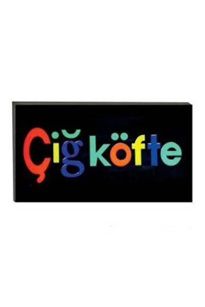 Epilons لافتة جاهزة للتركيب مع إضاءة لعرض كرات اللحم البقري