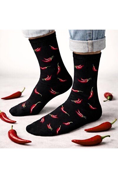 CARNAVAL SOCKS Unisex Pepper Patterned Colorful Sports Socks